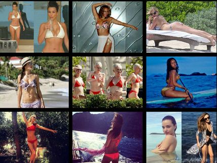 Best Celebrity Bikini Pics of 2014: Kim Kardashian, Rihanna & More