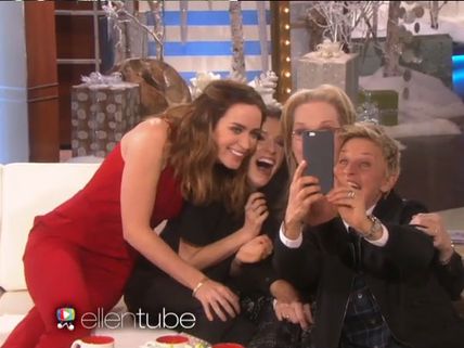 Ellen Recreates Oscar Selfie With Meryl Streep