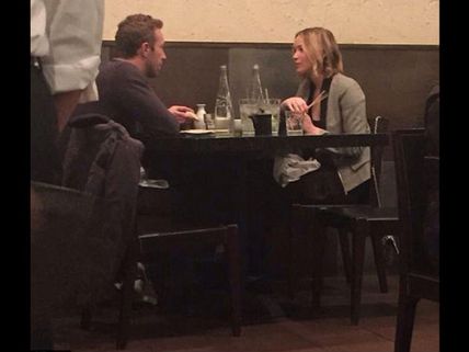 Chris Martin & Jennifer Lawrence Reunite, Go On A Dinner Date 