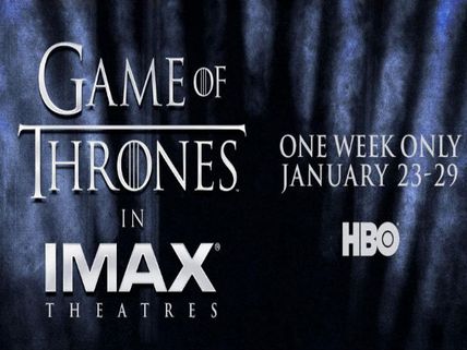 'Game of Thrones' First TV Series To Get Theatrical Release