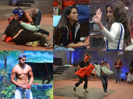 Dimpy-Sana Fight; Gautam Gulati Helped A Hurt Karishma Tanna On Bigg Boss 8 Halla Bol!
