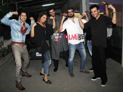 Pics: Arjun Kapoor, Sonakshi, Varun Dhawan At Tevar Special Screening