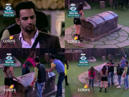 Bigg Boss 8: Upen Patel Back From Grave, Kisses Karishma, Gautam, Dimpy! [PHOTOS]