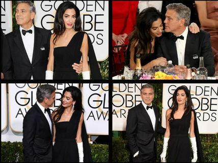 George & Amal Clooney's Best Pics At Golden Globes 2015