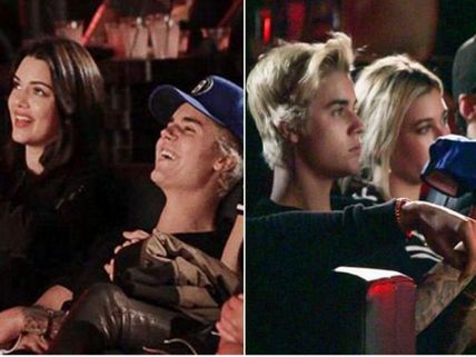 Justin Bieber Enjoys A Threesome Movie Date With Hailey Baldwin & Kendall Jenner