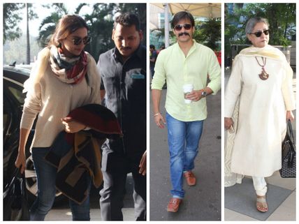 Spotted: Deepika Padukone, Bollywood Celebrities At Mumbai Airport