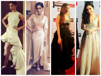 Deepika Padukone, Alia, Bollywood Divas At 60th Filmfare Awards Red Carpet