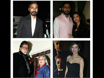 Shamitabh Special Screening Pics: Aishwarya Rai And Other Stars Enjoy