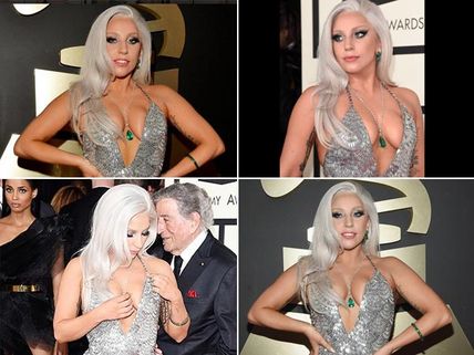Lady Gaga Suffers Nip Slip Twice At Grammys, Mistakes Ed Sheeran As Waiter!