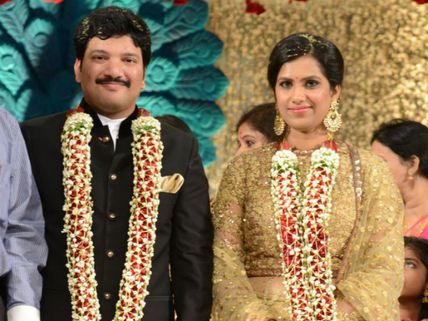 Tollywood Stars At Rajendra Prasad's Son Wedding Reception