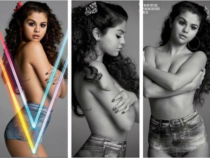 Selena Gomez Is No More Cute But Hot! Goes Topless For V