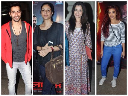 Badlapur: Tabu, Varun Dhawan, Celebs Watch Movie (Pics)