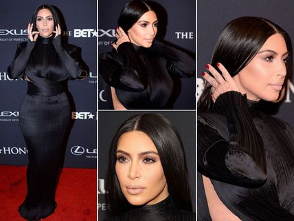 Kim Kardashian Misses 2015 Vanity Fair Oscar Party, Kanye Wins BET Honors