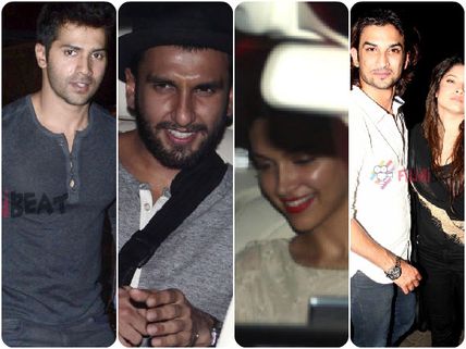Spotted: Ranveer Singh, Deepika Padukone & Celebs At Karim Morani's Bash