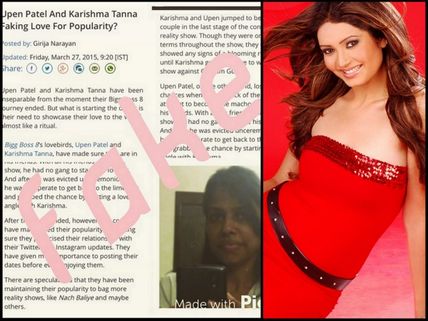 NOW We Admit, Karishma Tanna & Upen Patel Love Is Not Fake! 