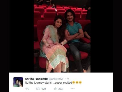 Ankita Lokhande Promoting Her BF Sushant’s Detective Byomkesh Bakshy!