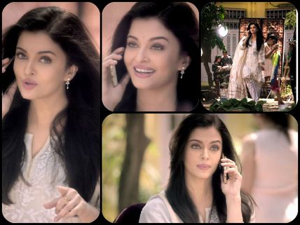 Pics: Aishwarya Rai Bachchan's Desi Look For Kalyan Ad With Big B