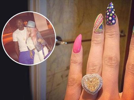 Nicki Minaj Is Engaged To Meek Mill, See Her Huge Ring