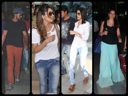 Pics: Hrithik, Sherlyn Chopra & Bollywood Celebs Spotted At Airport