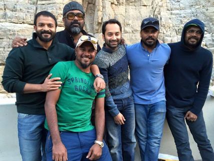Fahadh And Jayasurya With Aashiq And Amal