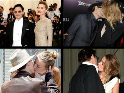 Amber Heard's Birthday: Romantic PDAs With Johnny Depp