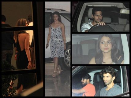 Alia Bhatt, Sidharth And Celebs At Karan Johar's Party (Inside Pics)