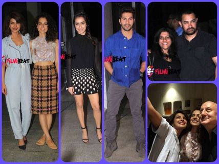 Pics: Priyanka Chopra, Kangana Ranaut Host Big Bash For Bollywood Celebs