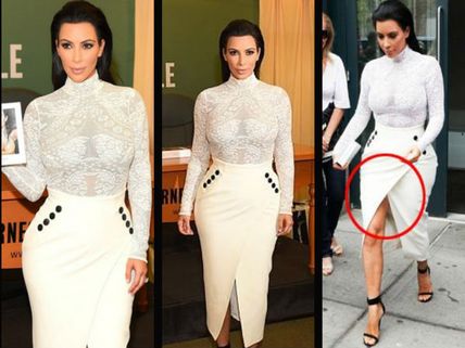 Kim Kardashian Shows Her Curves & Spanx At Selfish Book Signing