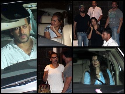 Pics: Upset Bollywood Celebs Visit Salman Khan At Galaxy Apartment