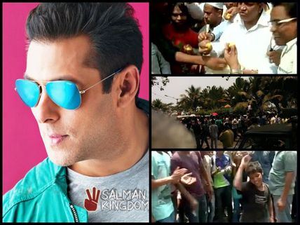 Salman Khan Gets Bail (Pics): Fans' Madness Outside His House