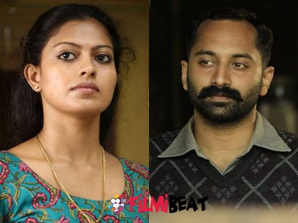 Fahadh Faasil And Anusree In Maheshinte Prathikaaram
