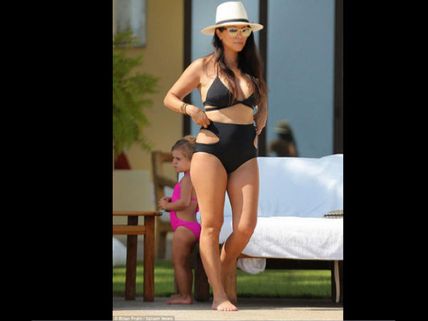 Kourtney Kardashian Celebrates Mother's Day In Bikini