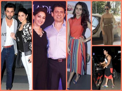 Celebrities Spotted: Ranbir Kapoor, Anushka, Varun, Shraddha & More