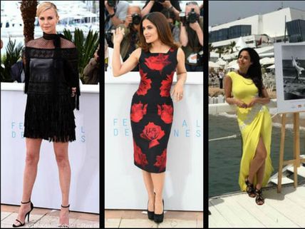 Cannes 2015 Day 2: Salma Hayek, Charlize Theron, Mallika Sherawat & More Attend Photo Call