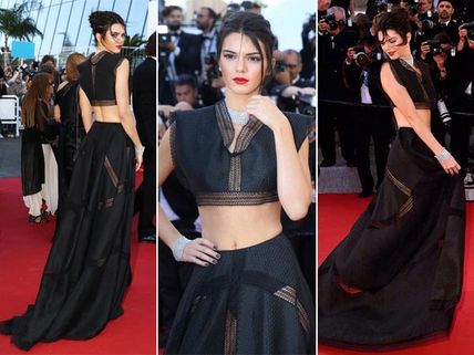 Kendall Jenner Shows Butt At Cannes Debut On Red Carpet 