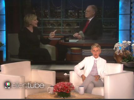 Watch Ellen's Message To David Letterman On His Last Show