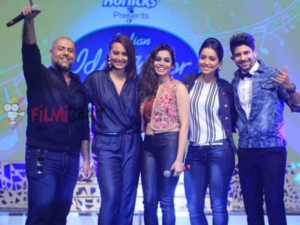 IN PICS: Sonakshi Sinha, Vishal Dadlani, Shalmali Kholgade Launch Indian Idol Junior