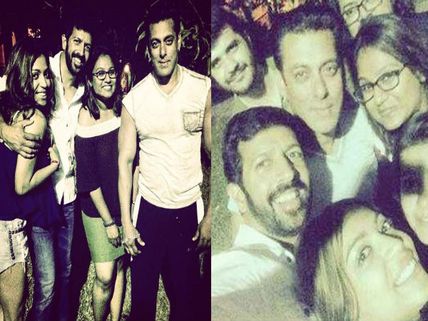 Pics: Salman Khan Parties Hard At Bajrangi Bhaijaan Wrap Up Bash 