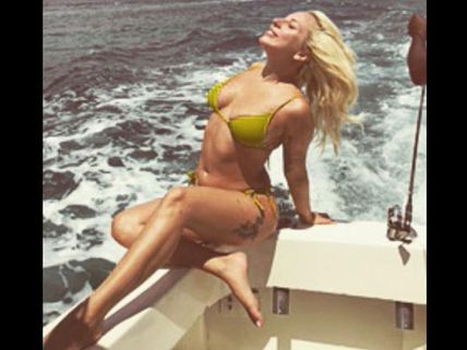 Lady Gaga Dons A Bikini While Vacationing In Bahamas