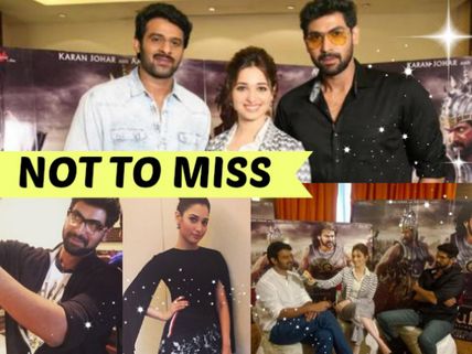 Prabhas, Rana And Tamannaah At Baahubali Promotions