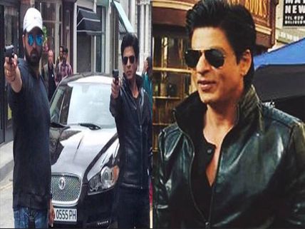 Dilwale Latest Pix: Shahrukh Khan Looks Hot While Shooting For An Action Sequence 
