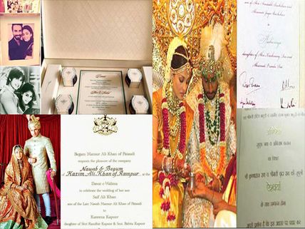 Pictures: Leaked Wedding Cards Of Shahid, Aishwarya, Kareena & Other Bollywood Celebs
