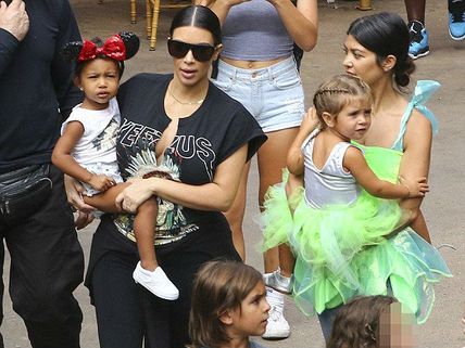 Kourtney Takes Penelope To Disneyland For 3rd Birthday With Kim & North West