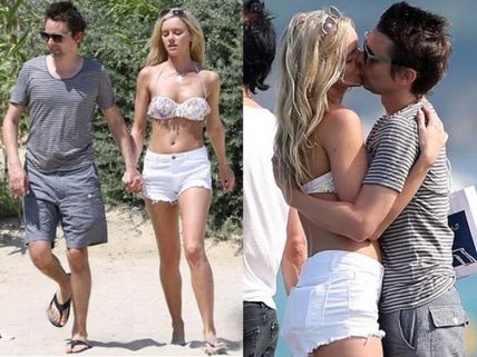 Matt Bellamy & Elle Evans PDA Packed Romantic Vacation
