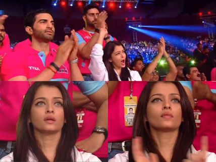Aishwarya Rai Bachchan At Pro Kabbadi League, Cheers Abhishek Even In Sickness! 