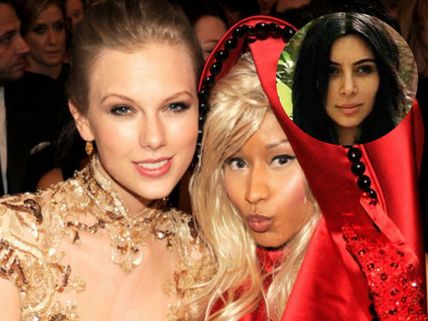 Kim K Accidentally Gets Involved In Taylor Swift & Nicki Minaj's Feud