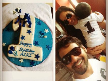 Kumkum Bhagya’s Shabbir Ahluwalia, His Off-Screen Wife Kanchi Kaul Celebrate Son’s Birthday - PICS