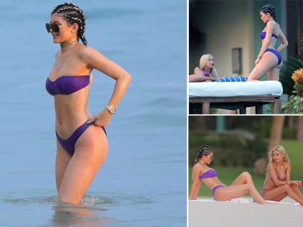 Kylie Jenner's 18th Birthday Party Continues In Bikini on Mexico Beach!