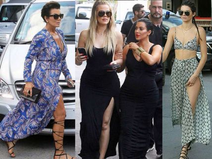Kris, Kendall, Kourtney & Khloe Flaunt Legs While Kim Goes Simple For Shopping