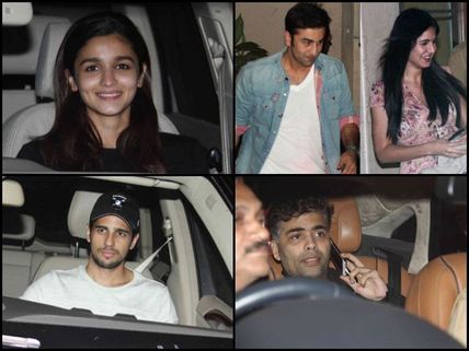 Lovebirds Alia-Sidharth, Ranbir-Katrina Spotted At Aamir's House Party 